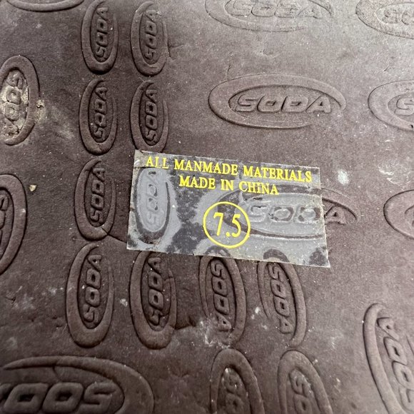 SODA Brown Platform Flip Flop Sandals Size 7,5 - Picture 8 of 9